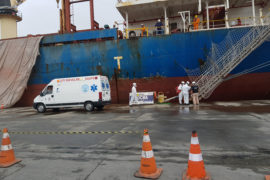 Porto de Paranaguá simula caso suspeito de coronavírus